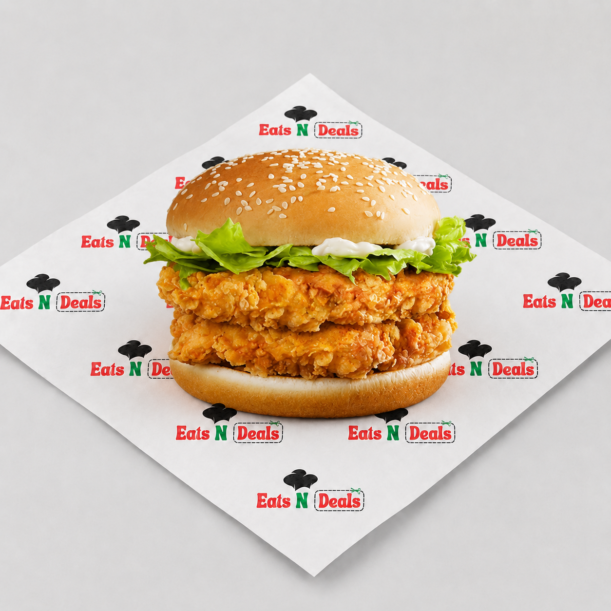 DOUBLE CHICKEN BURGER